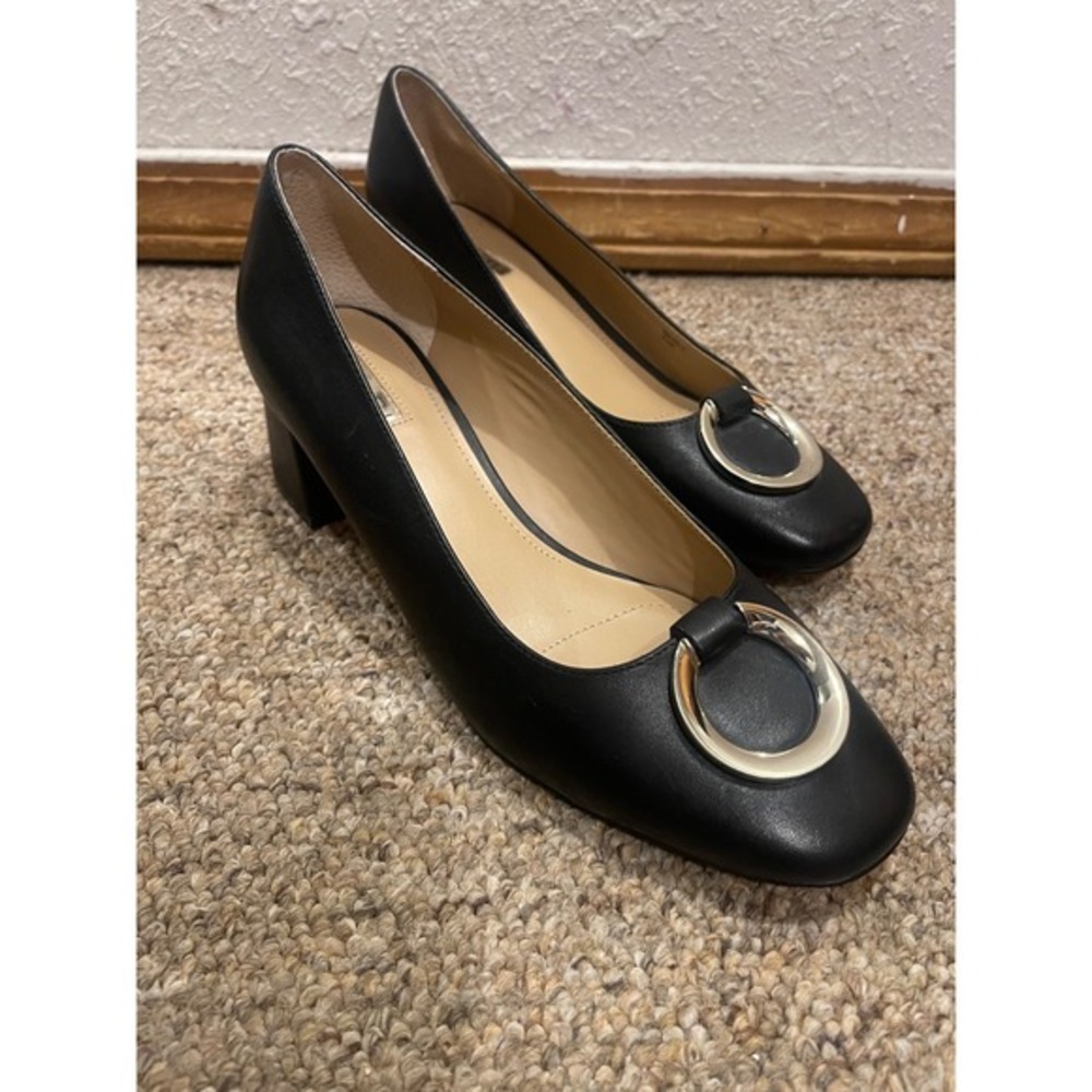 Tahari Buckle Pump Heels. - Picture 1 of 8